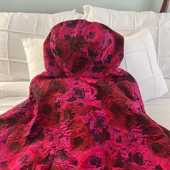 Mac Duggal Multicolor Strapless Brocade High Low A Line Gown - Style 27596 - Picture 6 of 10